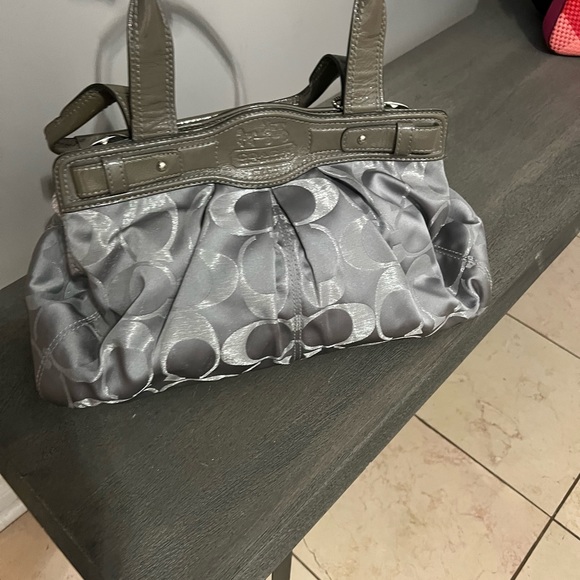 Coach silver purse - Picture 2 of 3